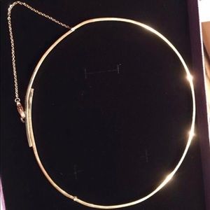 Gold Thin Safety Chain Choker Necklace